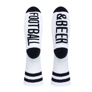 SOCK TALK Mens White Embedded Moisture Wicking Novelty Crew Socks 7-12